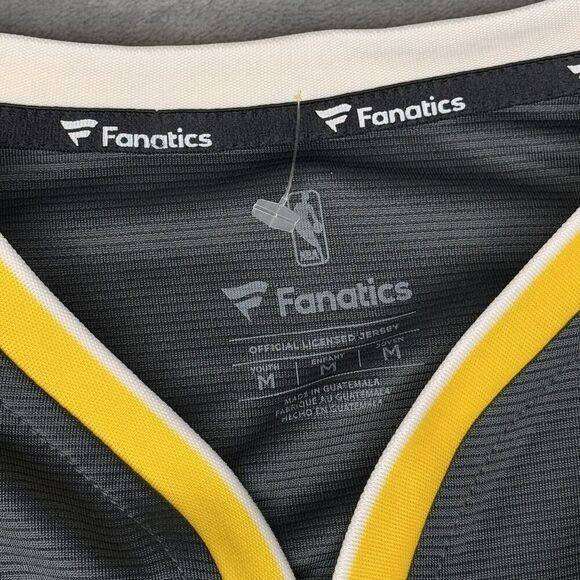 NBA Fanatics YOUTH Sz M 8-10 Golden State Warriors The Town Jersey Gray Yellow - Picture 7 of 10